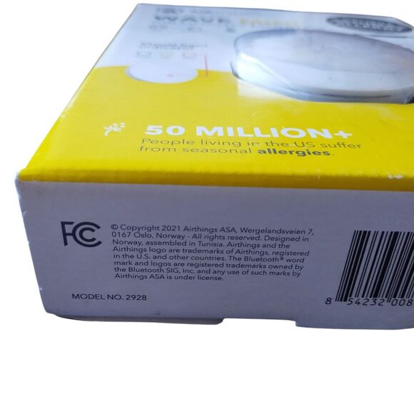 Airthings 2928 Wave Mini Battery Operated Smart Indoor Air Quality Monitor - Picture 5 of 5